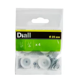 Diall Embout en plastique 25 mm x 4, transparent