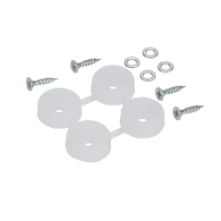 Diall Patin, Feutre Et Embout-Embout en plastique 22 mm x 4, transparent