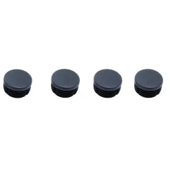 Diall Patin, Feutre Et Embout-Embout en plastique 25/26 mm x 4, noir