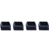 Diall Patin, Feutre Et Embout-Embout en plastique 37 x 37 mm x 4, noir