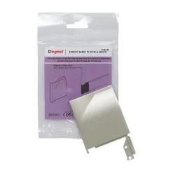 Legrand Moulure, Goulotte Et Plinthe-Embout sabot droit pour plinthe CELIANE Déco titane 82 x 12,5 mm