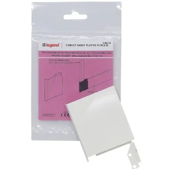 Legrand Embout sabot droit pour plinthe CELIANE Déco blanc 82 x 12,5 mm