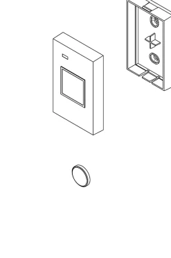 GoodHome Accessoires De Motorisation-Emetteur radio mural pour porte de garage