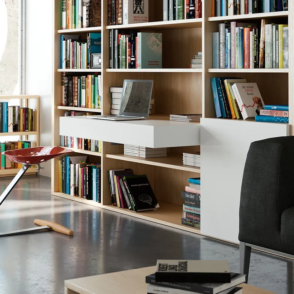 Compas, Coulisse Et Coulisseau-Emuca Coulisses pour table extensible et relevable Oplà Folding+39, Aluminium, Acier inox anodisé