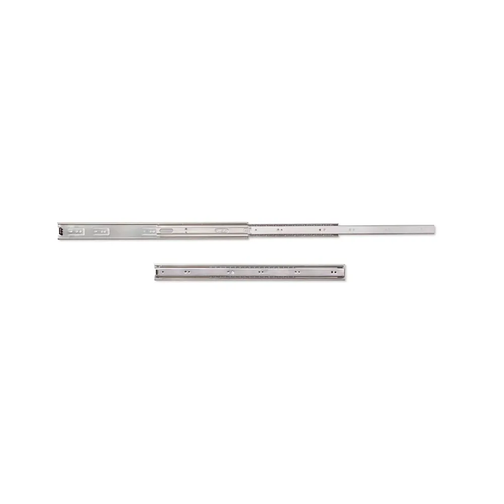 Emuca Jeu de coulisses à billes pour tiroir à sortie totale, hauteur 45mm, longueur 500mm, Acier, Zingué