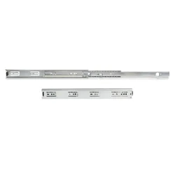 Compas, Coulisse Et Coulisseau-Emuca Jeu de coulisses à billes à sorties totale avec supports, hauteur 45mm, longueur 500mm, Acier, Zingué