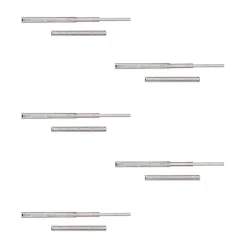 Emuca Lot de 5 coulisses pour tiroirs, roulement à billes, hauteur 45mm, profondeur 450mm, sortie totale, zingué