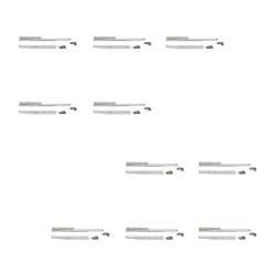 Compas, Coulisse Et Coulisseau-Emuca Lot de 10 jeux de coulisses de tiroir invisible Silver, à sortie totale, avec fermeture amortie et loqueteau, profondeur