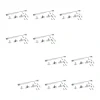 Emuca Lot de 10 pistons pour portes Relevable H, 5kg, course 100mm, avec loquets, acier et plastique, gris métallisé