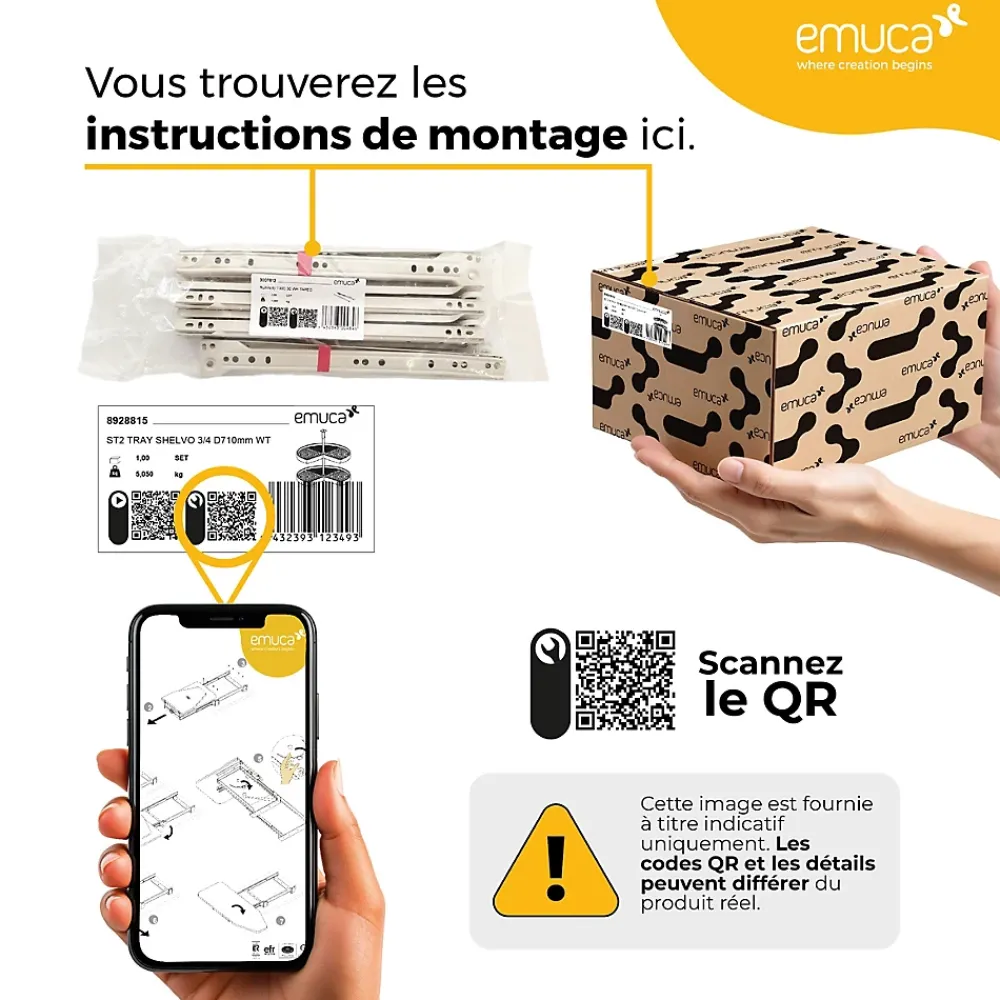 Emuca Range-Fil Et Cache-Fil|Range-Fil Et Cache-Fil-Passe-cables pour table Quadrum, rectangulaire, 159x80mm, à encastrer, Aluminium, anodisé mat