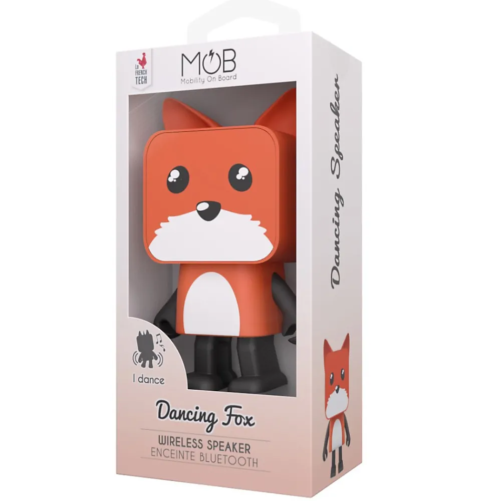 Mobility On Board Enceinte Bluetooth Dancing Renard - - Enceinte Bluetooth Renard Orange