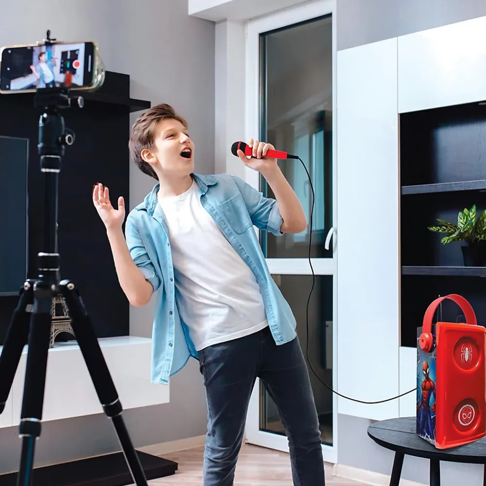 Lexibook Enceinte Bluetooth lumineuse avec micro Spiderman