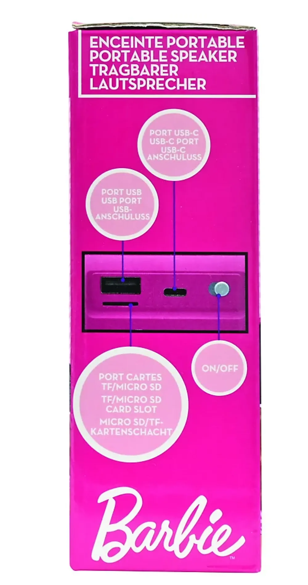 Lexibook Enceinte Bluetooth portable Barbie