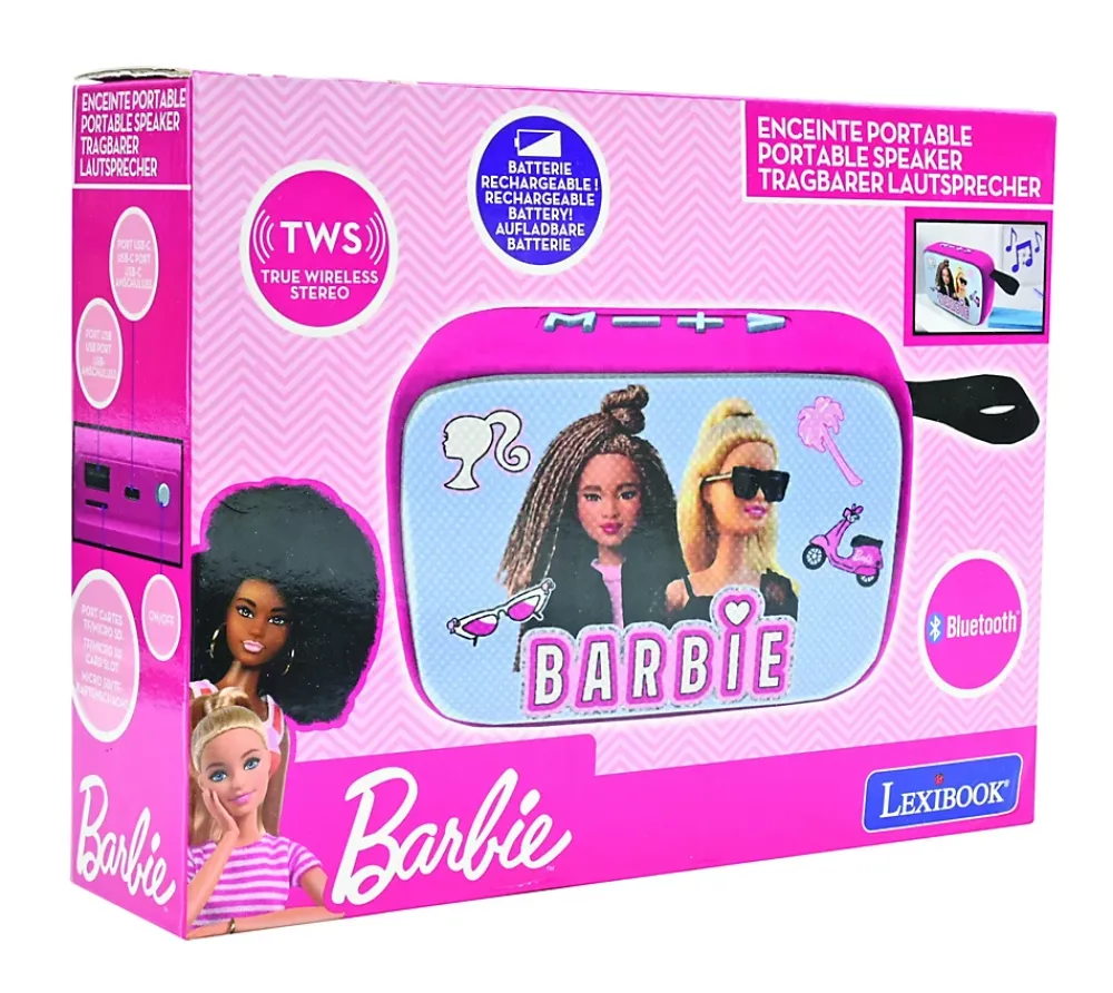 Lexibook Enceinte Bluetooth portable Barbie