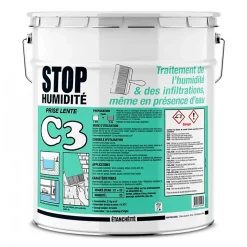 Procom Enduit de cuvelage C3 enduit ciment étanchéité hydrofuge béton -25 Kg-Gris