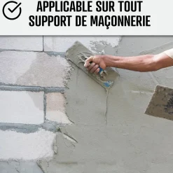 Arcane Industries Etanchéité Des Fondations-Enduit de cuvelage hydrofuge - Étanchéité cave sous-sol garage / ARCACIM CAVE Gris - 25 kg -