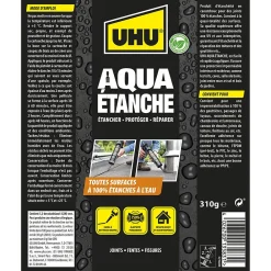 UHU Enduit d'étanchéité noir Aqua étanche cartouche de 310g