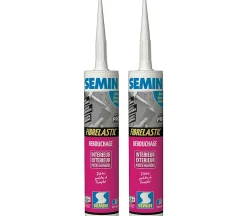 Semin 2 Enduits de Rebouchage Fibrelastic , Fissures Vivantes, Cartouche 310 ml