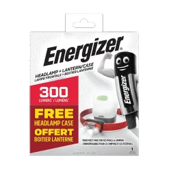Energizer Lampe Torche-Summer Pack / Camping + Vison HD 300 Lumens (3 Piles AAA incluses)