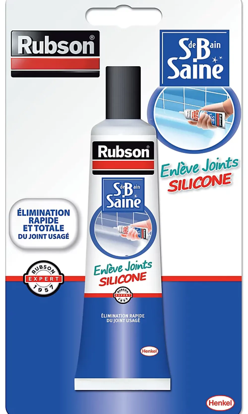 Rubson Mastic, Cartouche Joint Et Silicone-Enlève joints salle de bain 80ml