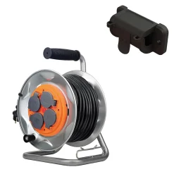 Zenitech Enrouleur chantier 3G2,5mm² IP44 25m - 4 prises
