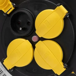 Velamp Enrouleur chantier, 4 prises, H07RN-F3G1.5MM2, 25M , NF,CE - IP44
