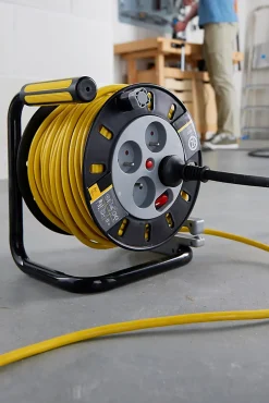 Diall Enrouleur Électrique-Enrouleur de bricolage HO5VVF 3G1.5mm², 50m