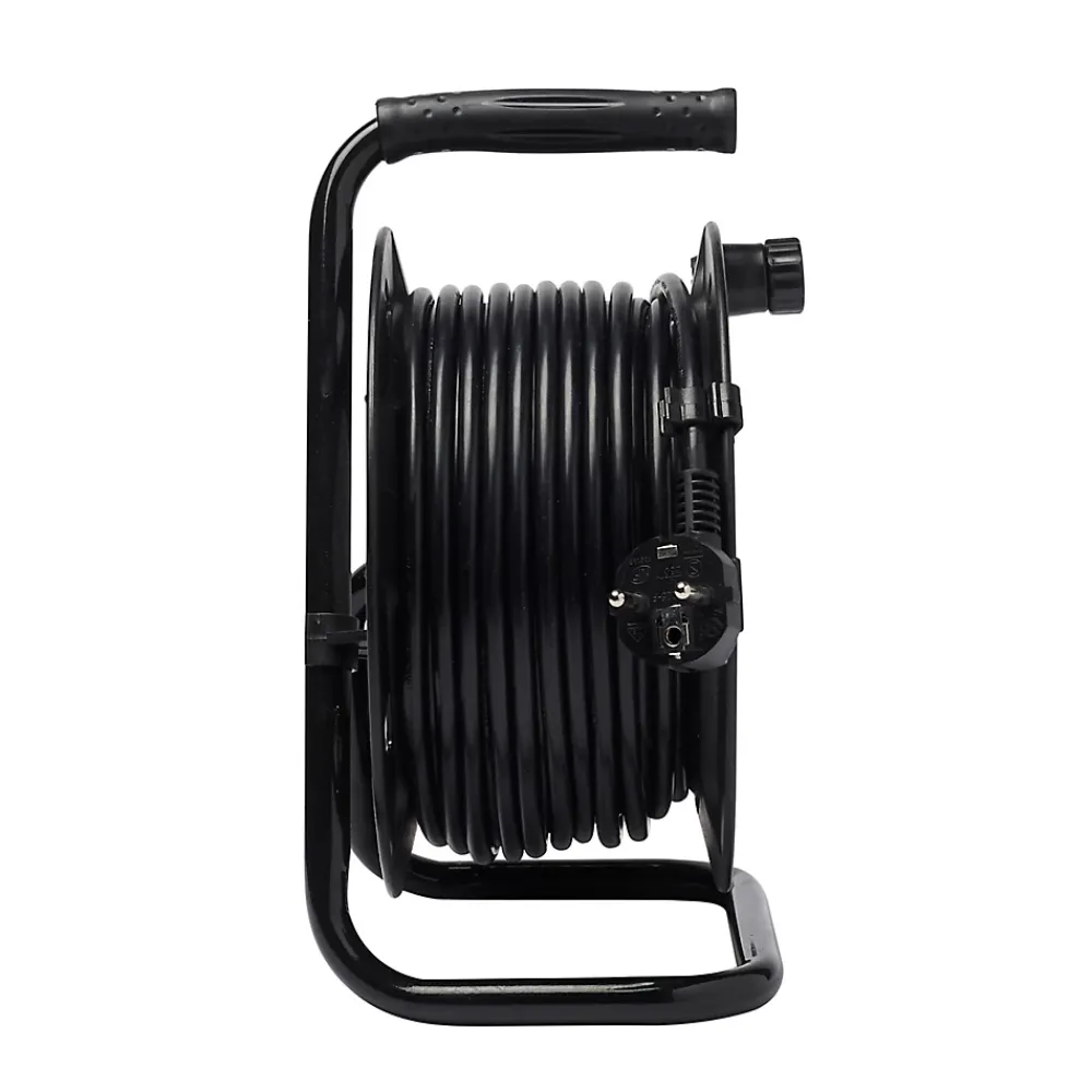 Enrouleur Électrique-Enrouleur de bricolage H05VVF 3G1mm² 2 prises 15m