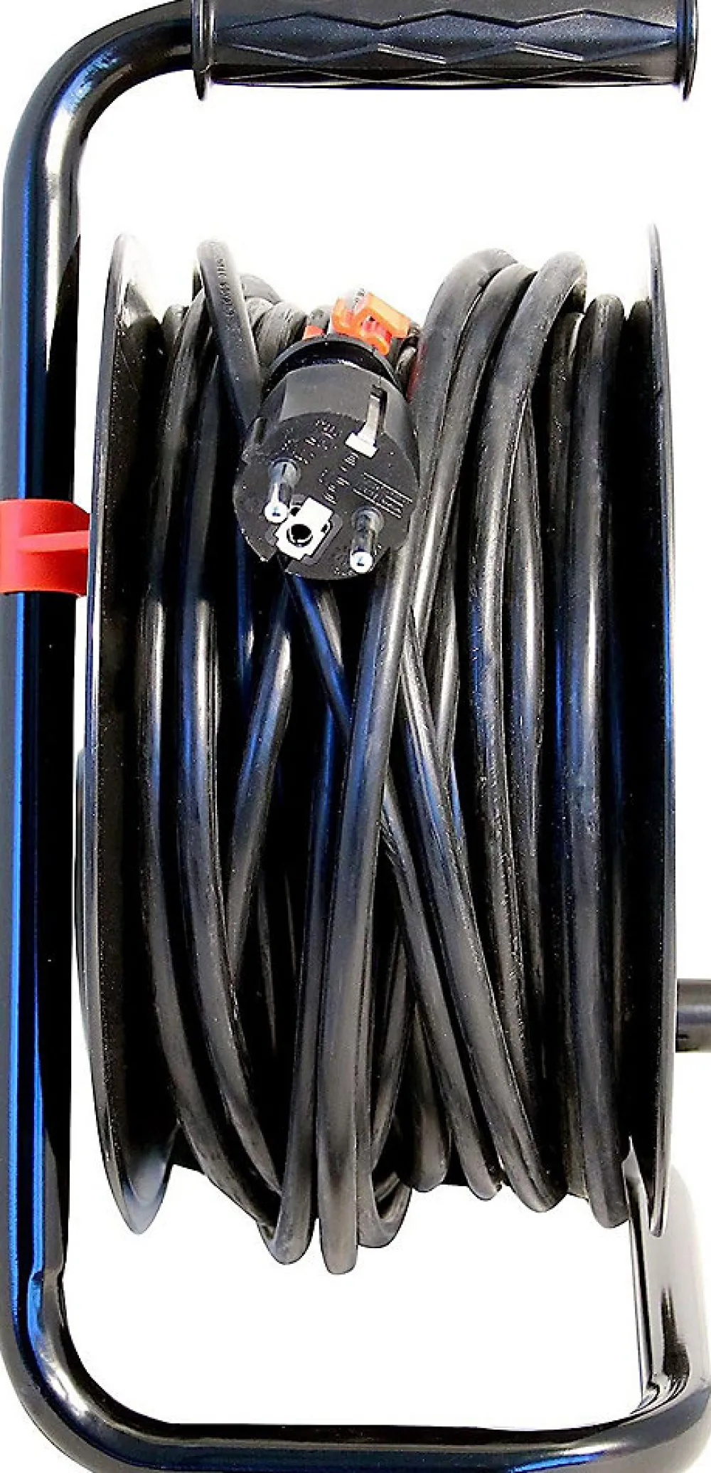 Velamp Enrouleur Électrique-Enrouleur de câble DIY 4 prises Schuko standards, câble H05VV-F3G1.5MM2, 40M ,CE