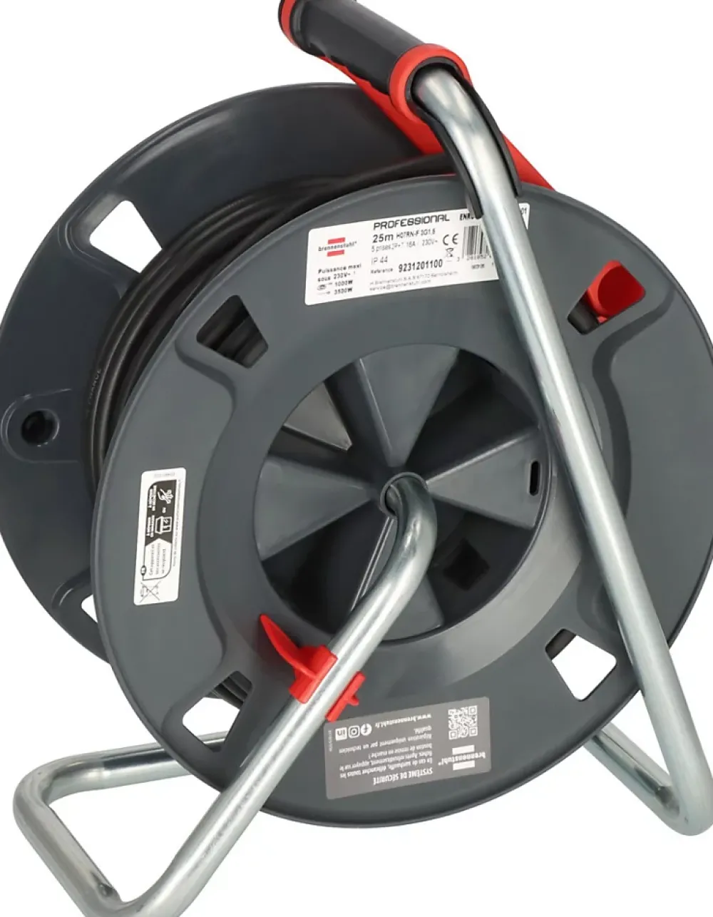 Brennenstuhl Professionalline Enrouleur Électrique-Enrouleur de câble 300 KU 2101 Professional 25m H07RN-F 3G1,5 IP44, 5x16A Brennenstuhl