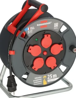 Brennenstuhl Professionalline Enrouleur Électrique-Enrouleur de câble 300 KU 2101 Professional 25m H07RN-F 3G1,5 IP44, 5x16A Brennenstuhl