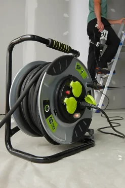 Masterplug Enrouleur de chantier Diall H07RNF 3G2 5mm² 30m