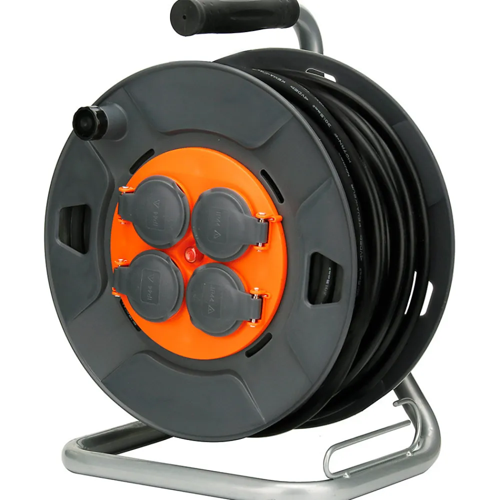 Zenitech Enrouleur de chantier IP44 4 prises 40m