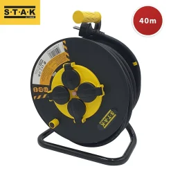 Velamp Enrouleur de chantier, 4 prises, 3G2.5, 40mètres , NF, IP44