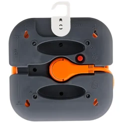 Zenitech Enrouleur domestique 4x2P+T - 7m orange