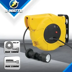 I-Watts Enrouleur électrique automatique 20M-3g1.5-HO5