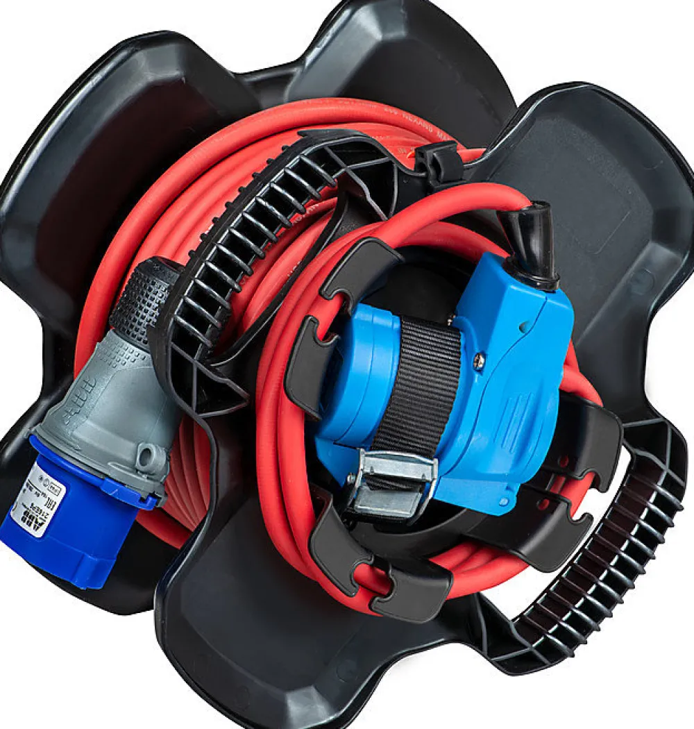 Brennenstuhl Professionalline Enrouleur Électrique-Enrouleur électrique compact XGUM avec rallonge caravane 10 m H07RN-F 3G2,5 - Brennenstuhl 1169711106