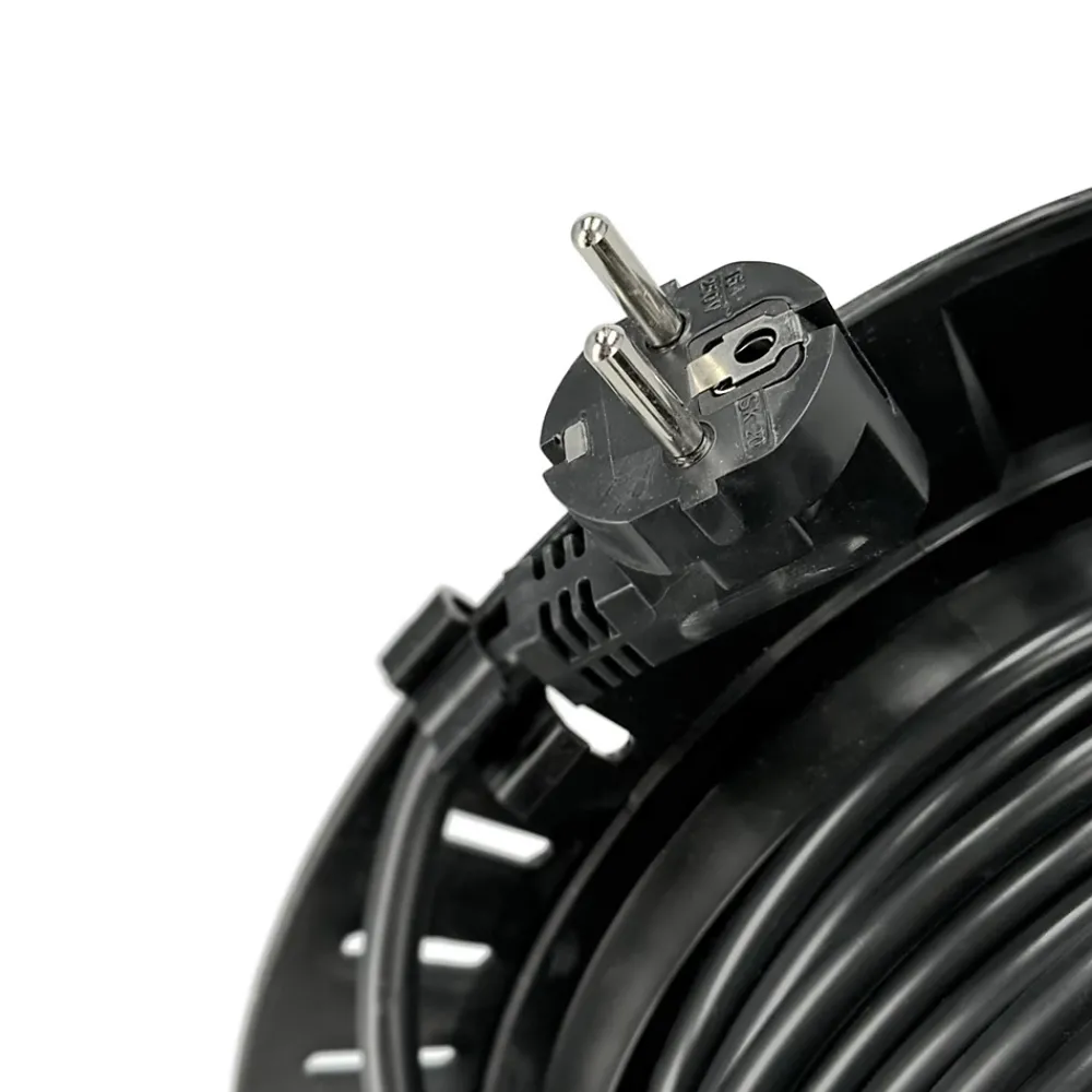 Horoz Electric Enrouleur Électrique-Enrouleur électrique 20 m, 4 prises, type E, 3x1,5 mm², IP44 - rallonge pour jardin et atelier HOROZ