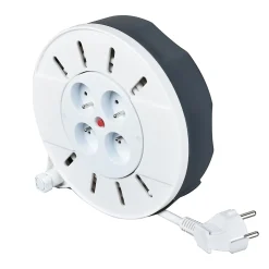 Diall Enrouleur Électrique-Enrouleur ménager HO5VVF 3G1mm² 10m