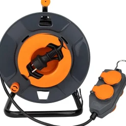Zenitech Enrouleur Électrique-Enrouleur 4 prises déportées 30m - 2P+T 16A -