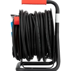 Protec Enrouleur Schuko/CEE P17 20m - Noir/Bleu -