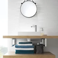 Wirquin Ensemble bonde et siphon de lavabo Quick-Clac Nano 6.7 Sortie Ø32 mm - 1/4 de tour