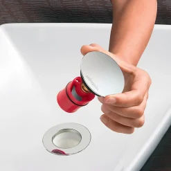 Wirquin Ensemble bonde et siphon de lavabo Quick-Clac Nano 6.7 Sortie Ø32 mm - 1/4 de tour