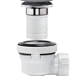 Wirquin Ensemble bonde et siphon de lavabo Nano 6.7 Sortie Ø32 mm - 1/4 de tour