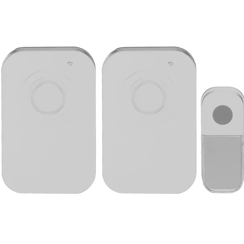 Blyss Sonnette Et Carillon-Ensemble 2 carillons et 1 bouton sans fil Soft Touch 36 mélodies