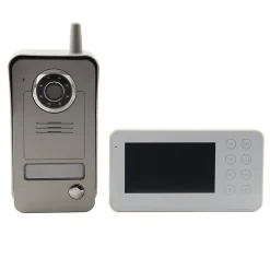 Blyss Ensemble interphone vidéo sans fil avec bouton pour l'extérieur Wolin