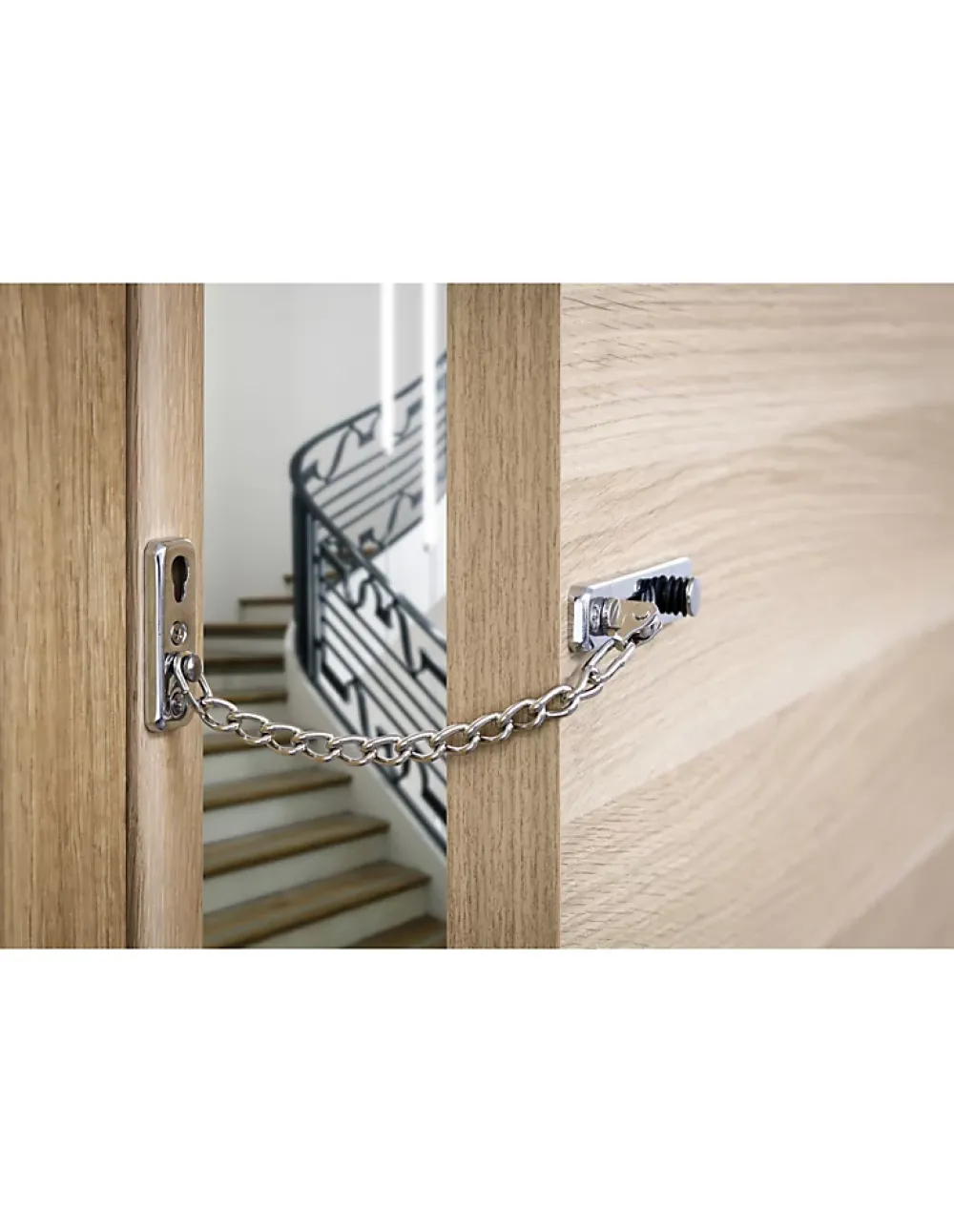 Thirard Entrebâilleur De Porte-Entrebailleur de porte, chaîne acier, chromé -