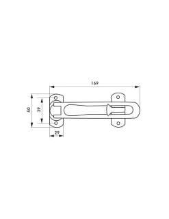 Thirard Entrebâilleur De Porte-Entrebailleur pour porte d'entrée, taquet d'arrêt, 169mm, blanc -