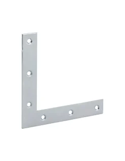 Thirard Equerre de fenêtre pour porte, 120x120x20mm, bouts carrés, acier zingué -