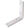Vynex Equerre De Fixation-Equerre de renfort Diall acier plastifié blanc 100 mm